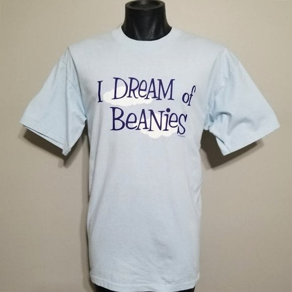 Vintage 90s Beanie Babies Tee Shirt Size Large I Dream Of Beanies T-Shirt - Picture 3 of 6